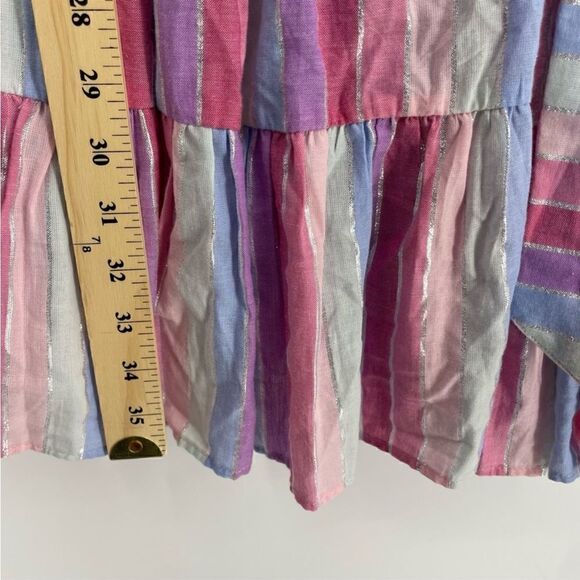 J. Crew Belted Button Up Dress in Pastel Stripe - Picture 10 of 12